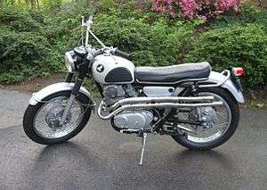 A 1967 Honda CL77 Scrambler 305 motorcycle