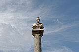 Sculpture at the top of the Fontaine Bellegarde in Aix-en-Provence