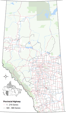 Alignment of Highway 10X in Alberta