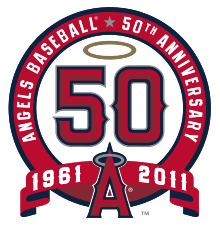 The 50th anniversary logo of the Angels