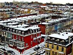 A view of a residential neighborhood