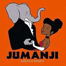 A cartoony tuxedo-donning elephant and and a black woman in formal attire are holding hands, as if to do a formal dance