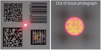 Bokode encodes information in the bokeh of an image