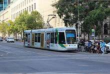 C 3010 in La Trobe Street operating a route 24 service to West End, 2013