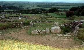 Fragments of stone round-houses