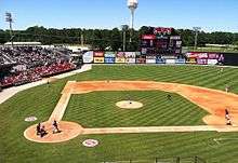 view from the first base stands