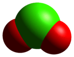 Space-filling model of crystal structure