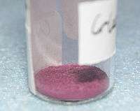 Solid Chromium (III) acetylacetonate