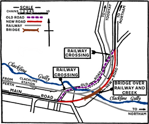 Map of the Clackline area from 1935