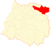 Map of Romeral commune in the Maule Region