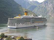 Costa Deliziosa in Geirangerfjord, Norway, 2011.