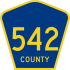 County Route 542  marker
