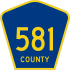 County Route 581  marker