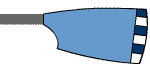 Image showing the rowing club's blade colours