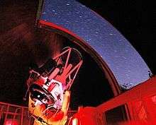The 32-inch telescope at ASU's Dark Sky Observatory