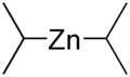 Skeletal formula of diisopropylzinc
