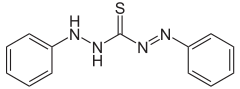 Skeletal formula of dithizone