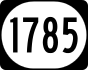 Kentucky Route 1785 marker