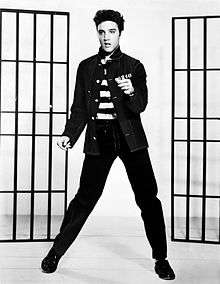 Elvis Presley in Jailhouse Rock (1957).