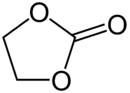 Skeletal formula of ethylene carbonate