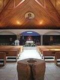 The Frasatti Chapel at McGuinness, named after Blessed Fr. Pier Giorgio Frassati. The chapel has a domed sanctuary reminiscent of eastern churches, and houses Byzantine Rite services within the Archdiocese of Oklahoma City