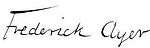 Frederick Ayer Signature