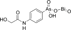 Structural formula of glycobiarsol