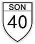 Sonora State Highway 40 shield