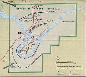 Map of battle lines