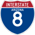 Interstate 8 marker