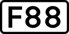 Route F88 shield}}