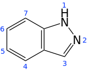 Skeletal formula with numbering convention