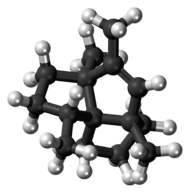 Ball-and-stick model of the isocomene molecule