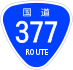 National Route 377 shield