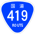 National Route 419 shield