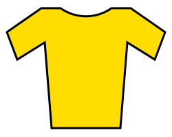 A yellow jersey in stage 1
