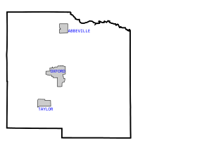 Lafayette County, Mississippi map.svg