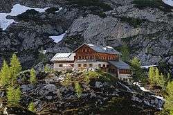 Southern view of the Laufen Hut