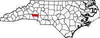 State map highlighting Lincoln County