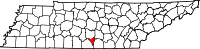 State map highlighting Moore County