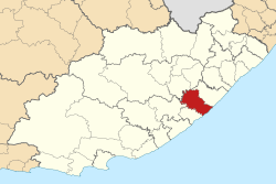 Location in the Eastern Cape