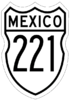 Federal Highway 221 shield