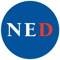 Logo non-governmental organization National Endowment for Democracy (NED)