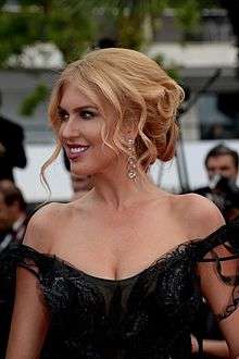 A closeup photo of Natalia Kapchuk at Cannes Film Festival in 2015.