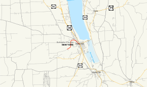 Map of New York State Route 409