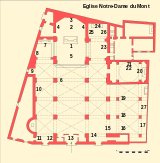 Map of the church