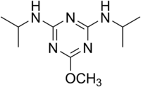 Skeletal formula of prometon