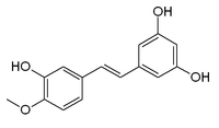 Chemical structure of rhapontigenin