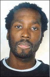 Mug shot of Rudy Hermann Guede taken by police some time before his arrest for the murder of Meredith Kercher