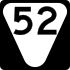 State Route 52 secondary marker